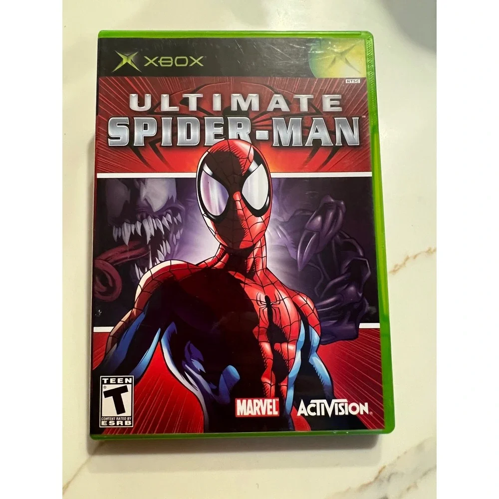 Original Xbox Ultimate Spider-Man + Spider-Man 2 Bundle CIB Complete Tested 2005